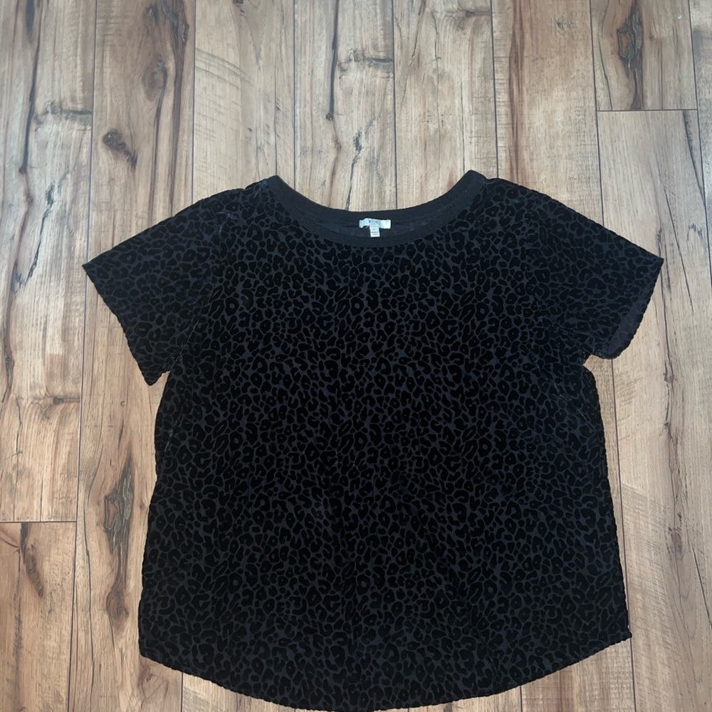 black cheetah print shirt